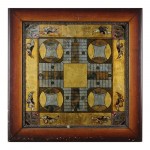 19th Century Reverse Painted Parcheesi Board