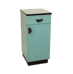 Vintage Blue Enamel Medical Cabinet