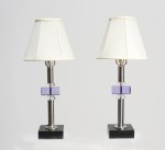 Pair of mid-century lucite lamps c. 1960, price per pair