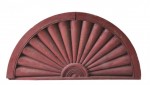 19th Century carved architectural over-door in great old red paint
