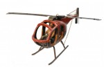 Handmade folky helicopter in original paint