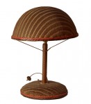 Wicker lamp c. 1930, mint condition