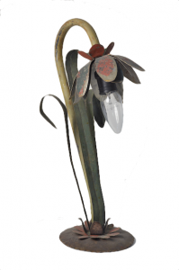 French Floral Lamp c. 1920