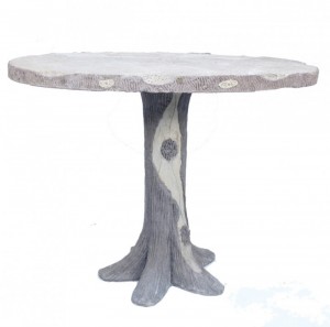 Excellent example of an antique faux bois table C 1930