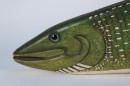 Hand Painted Wooden Trout c 1950