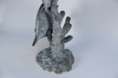 Cast Zinc Sculpture of 3 Fish