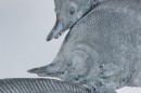 Cast Zinc Sculpture of 3 Fish