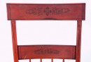 Early 19th Century Rocker in Old Red Paint and Decoration c. 1840