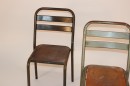 French Industrial school house chairs