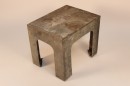 Steel Riveted Industrial Zinc Coated Side Table