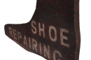 Wooden shoe repair trade sign dated 1933