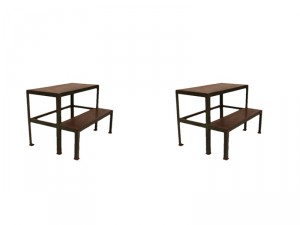 Industrial side tables