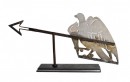 Early 20th century eagle weathervane with torch