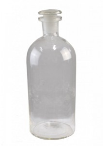 1920's handblown glass Apothecary jar