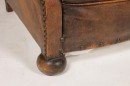 Antique French Leather Club Chairs