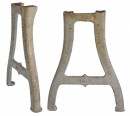 Pair of 19th century machine legs from a RI mill
