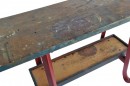 Industrial work table w/ butcher block top