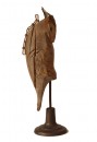 Carved wooden owl decoy c. 1920-30, in old paint
