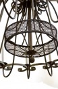Antique French, copper 16 arm chandelier - now rewired for electric